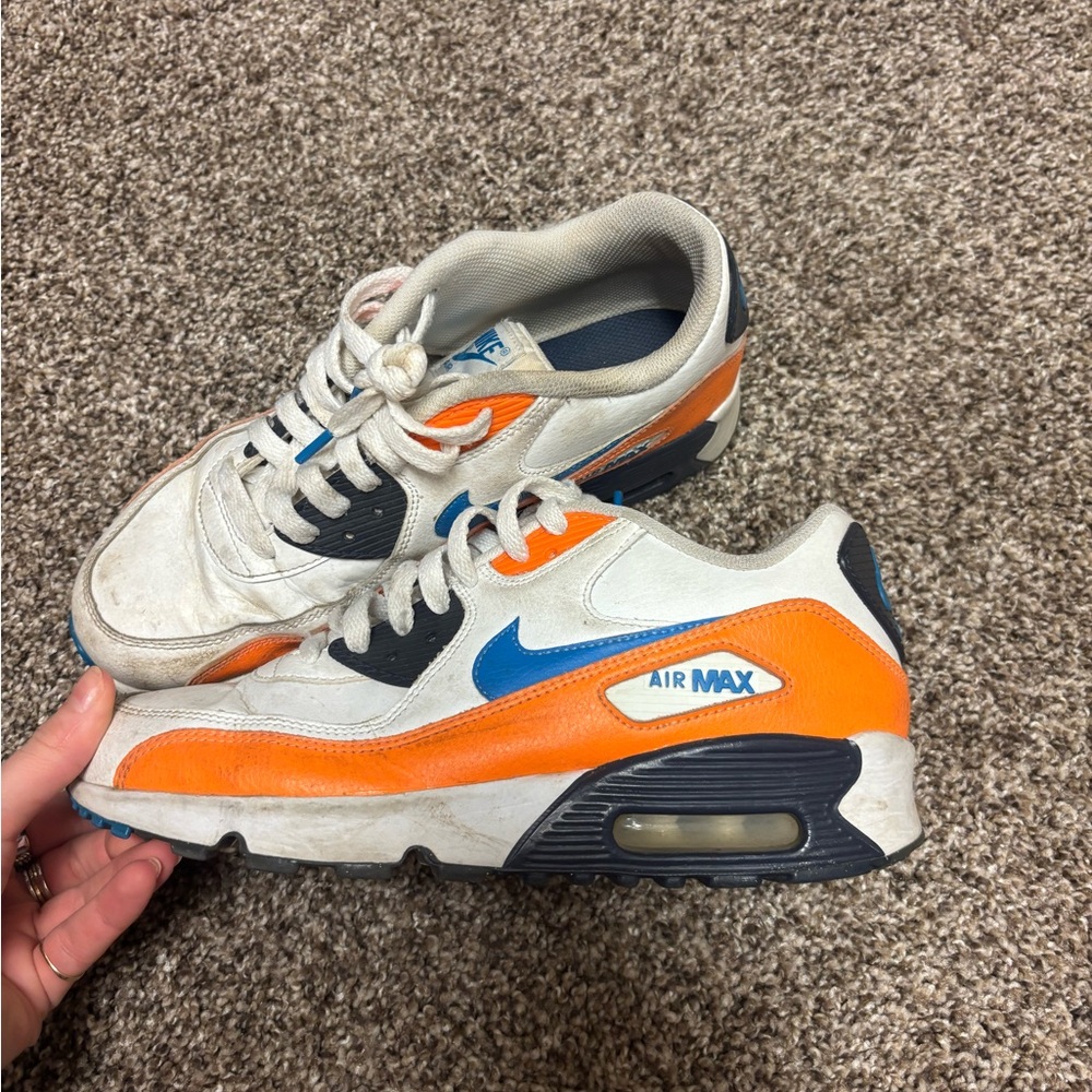 Nike Air Max Kids Shoes - Orange and Blue